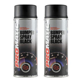 2X Promatic Bumperspray Black Spray Paint 400ml Spray Paint